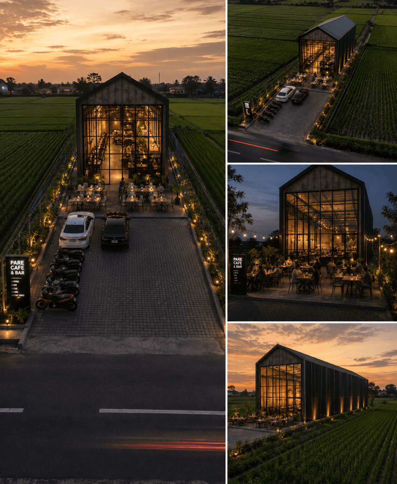 Pare Cafe & Bar — Multi-Angle Perspective Study